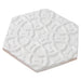 Walker Zanger - Andalucia - 9 in. x 10 in. Marrakesh Glossy Decorative Tile - Blanco Angled View