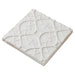 Walker Zanger - Andalucia - 6 in. x 6 in. Alhambra Matte Decorative Tile - Blanco Angled View