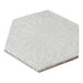 Walker Zanger - Andalucia - 9 in. x 10 in. Fez Matte Decorative Hex Tile - Blanco Angled View