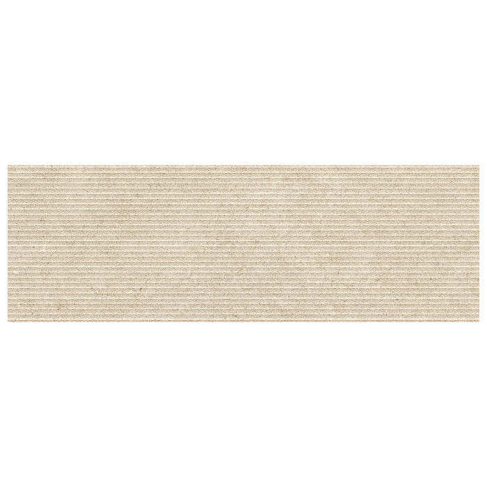 Walker Zanger - Bera & Beren - 12 in. x 36 in. Saw Decorative Wall Tile - Biscuit