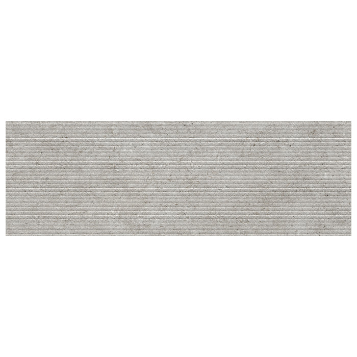 Walker Zanger - Bera & Beren - 12 in. x 36 in. Saw Decorative Wall Tile - Dark Grey