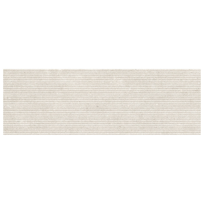 Walker Zanger - Bera & Beren - 12 in. x 36 in. Saw Decorative Wall Tile - Light Grey