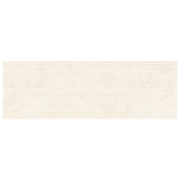 Walker Zanger - Bera & Beren - 12 in. x 36 in. Saw Decorative Wall Tile - White