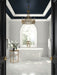 Walker Zanger - Robert Am Stern - Otto 3 in. x 6 in. Decorative Tile - Frost Crackle Installed