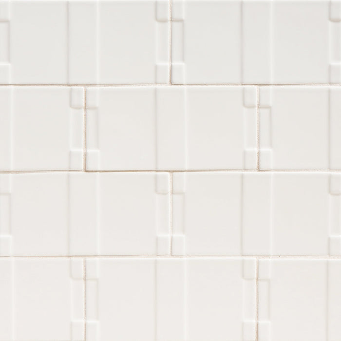 Walker Zanger - Robert Am Stern - Otto 3 in. x 6 in. Decorative Tile - Gazebo