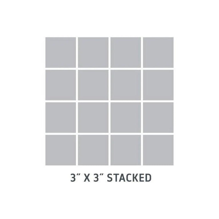 Tesoro - Shellstone Collection 3" x 3" Rectified Porcelain Mosaic - White