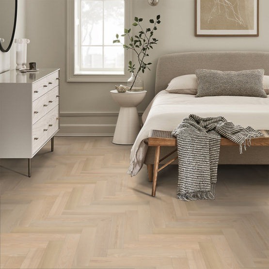 Anderson Tuftex Hardwood - European Ash Herringbone - Metro Installed