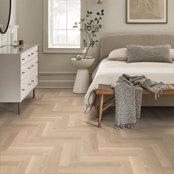 Anderson Tuftex Hardwood - European Ash Herringbone - Carnival Installed