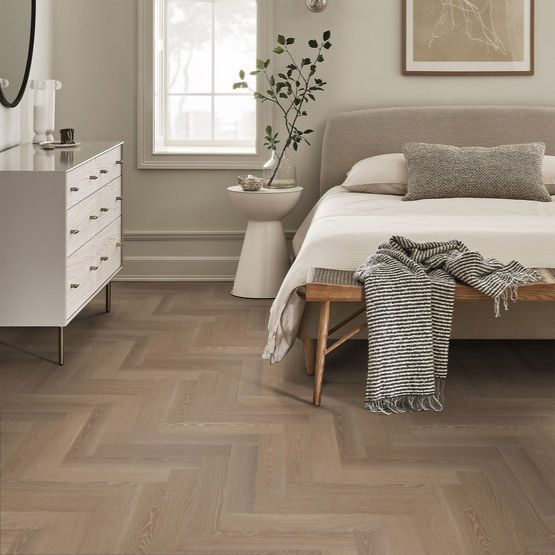 Anderson Tuftex Hardwood - European Ash Herringbone - Ballet Installed