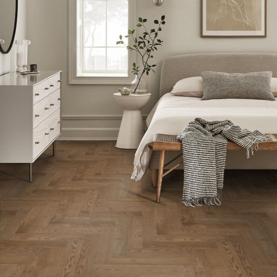 Anderson Tuftex Hardwood - European Ash Herringbone - Biscotti