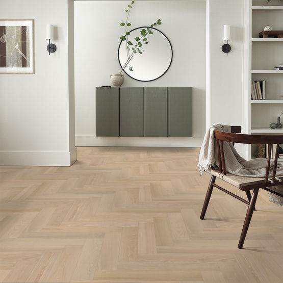 Anderson Tuftex Hardwood - European Ash Herringbone - Metro Installed