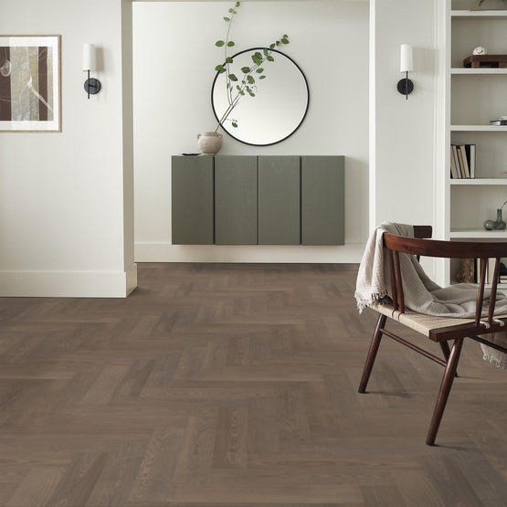 Anderson Tuftex Hardwood - European Ash Herringbone - Riviera Installed