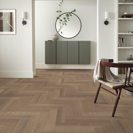 Anderson Tuftex Hardwood - European Ash Herringbone - Ballet Installed