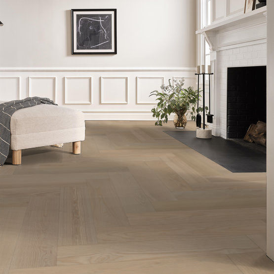 Anderson Tuftex Hardwood - European Ash Herringbone - Metro Installed