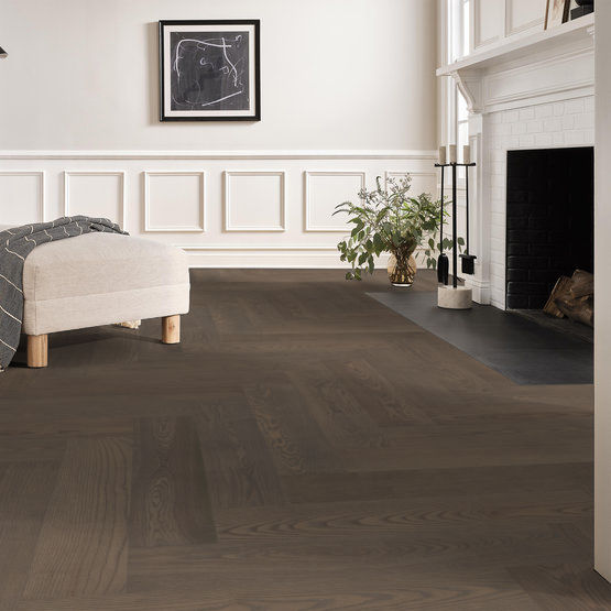 Anderson Tuftex Hardwood - European Ash Herringbone - Riviera Installed