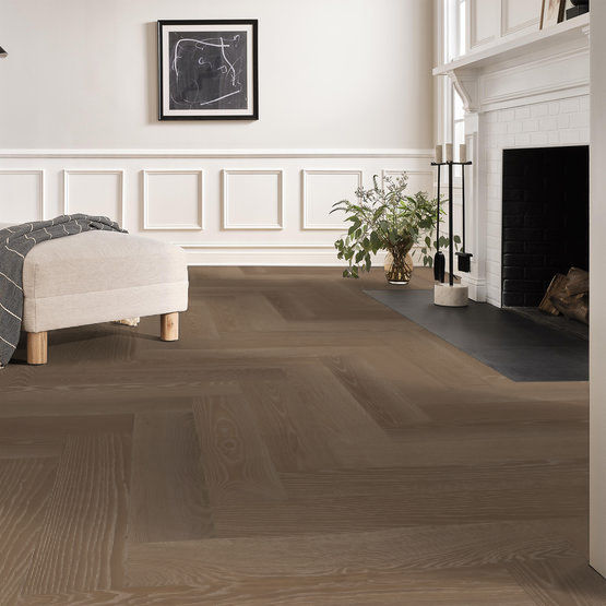 Anderson Tuftex Hardwood - European Ash Herringbone - Ballet Installed