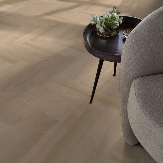 Anderson Tuftex Hardwood - European Ash Herringbone - Metro Installed