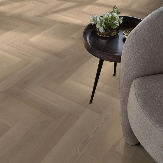 Anderson Tuftex Hardwood - European Ash Herringbone - Carnival Installed