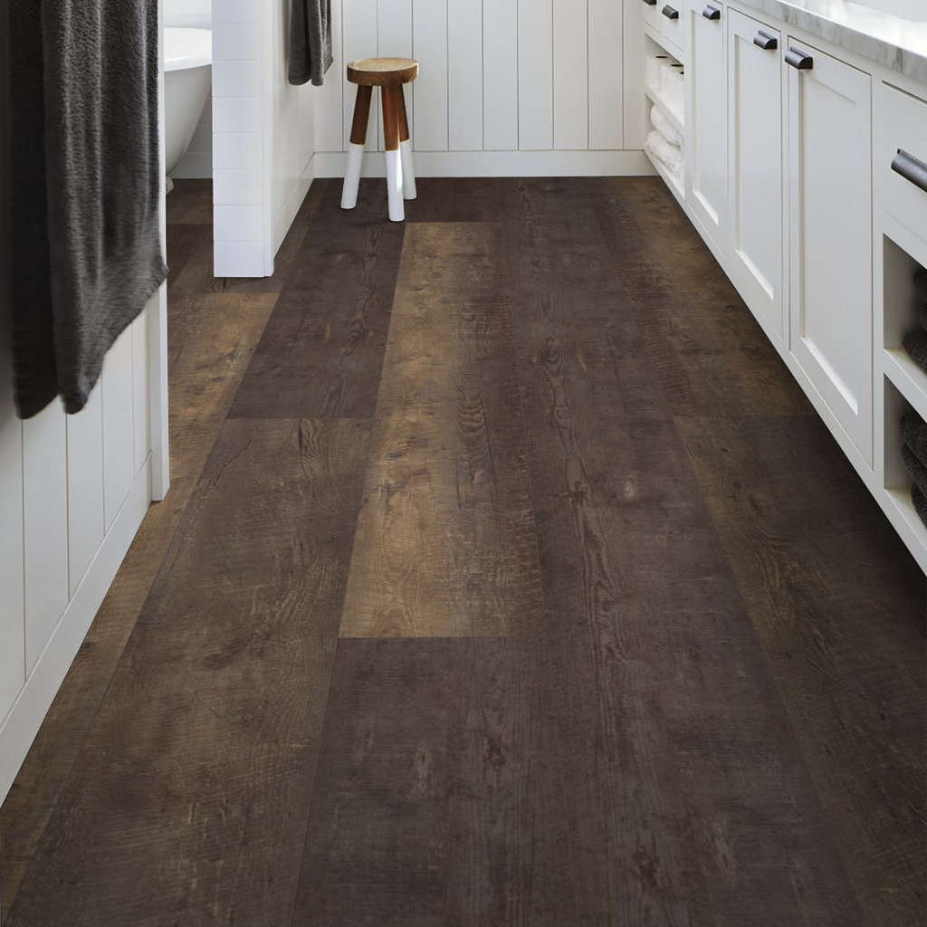 Shaw - Titan HD Plus Platinum LVP 9 in. x 72 in. - Timeless Barnbo floor installation