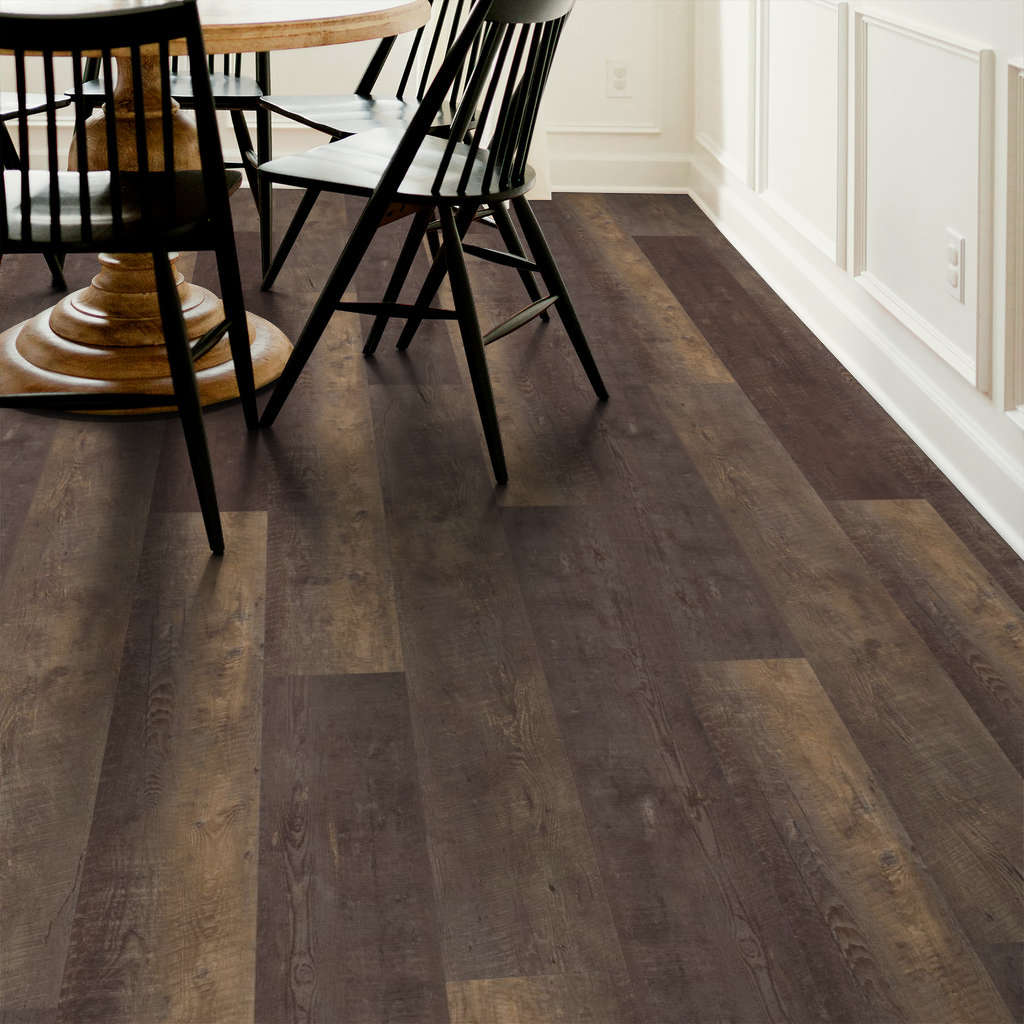 Shaw - Titan HD Plus Platinum LVP 9 in. x 72 in. - Timeless Barnbo floor installation