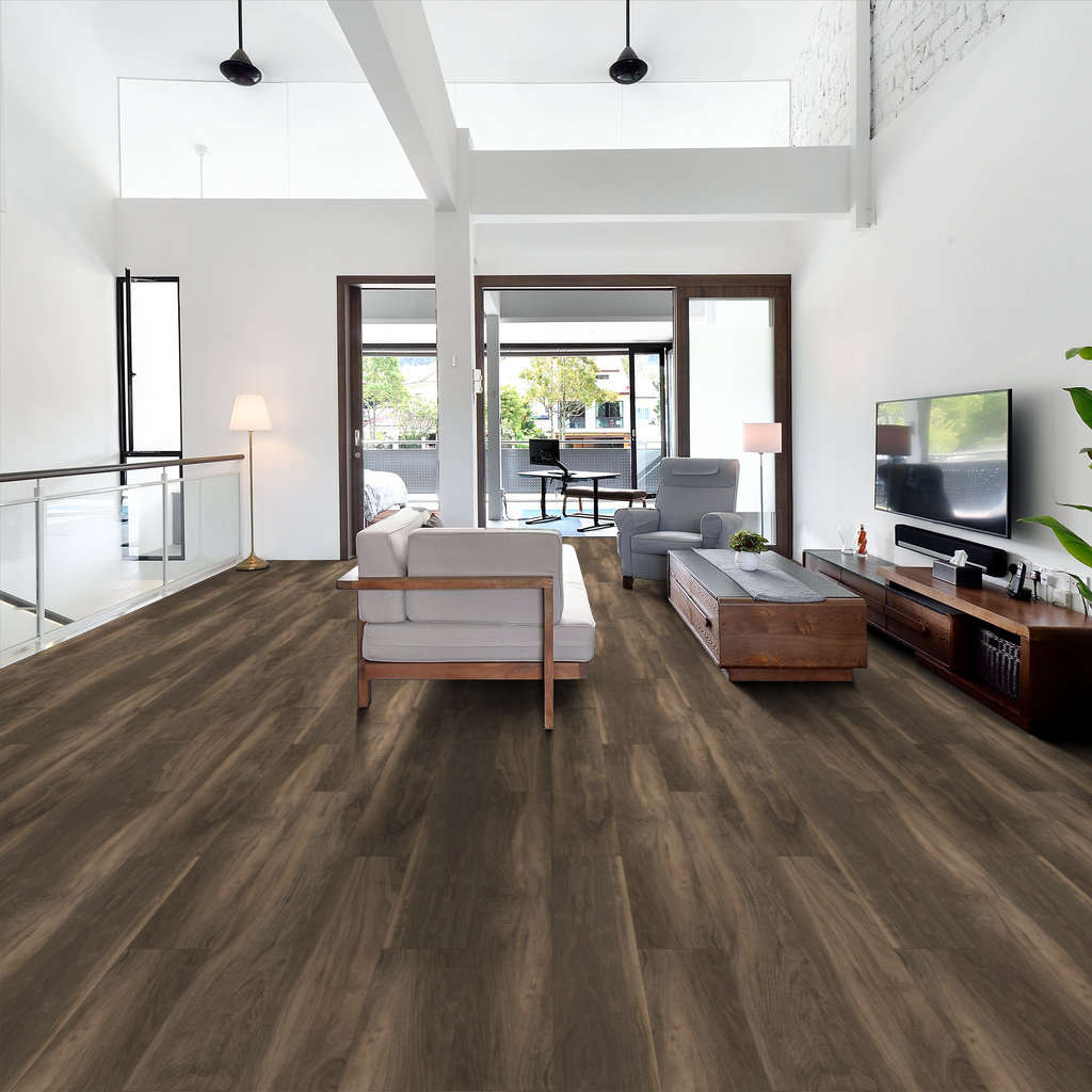 Shaw - Pantheon HD Plus LVP 7 in. x 48 in. - Ardesia floor installation