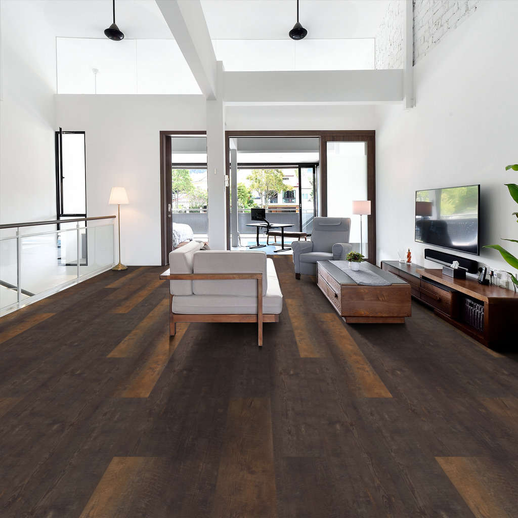 Shaw - Titan HD Plus Platinum LVP 9 in. x 72 in. - Autumn Barnboar floor installation