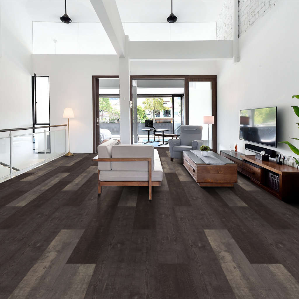 Shaw - Titan HD Plus Platinum LVP 9 in. x 72 in. - Arcadia Barnboa floor installation