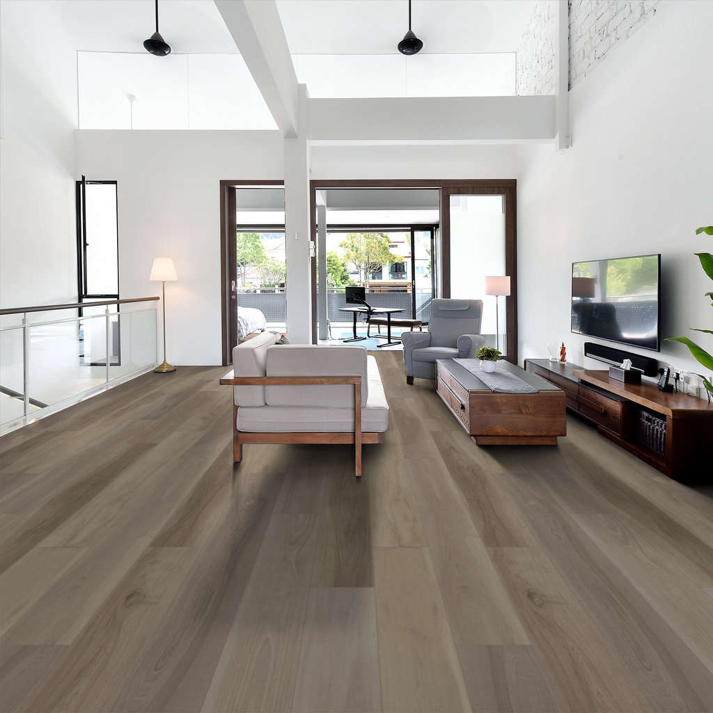 Shaw - Titan HD Plus Platinum LVP 9 in. x 72 in. - Renewed Hickory floor installation