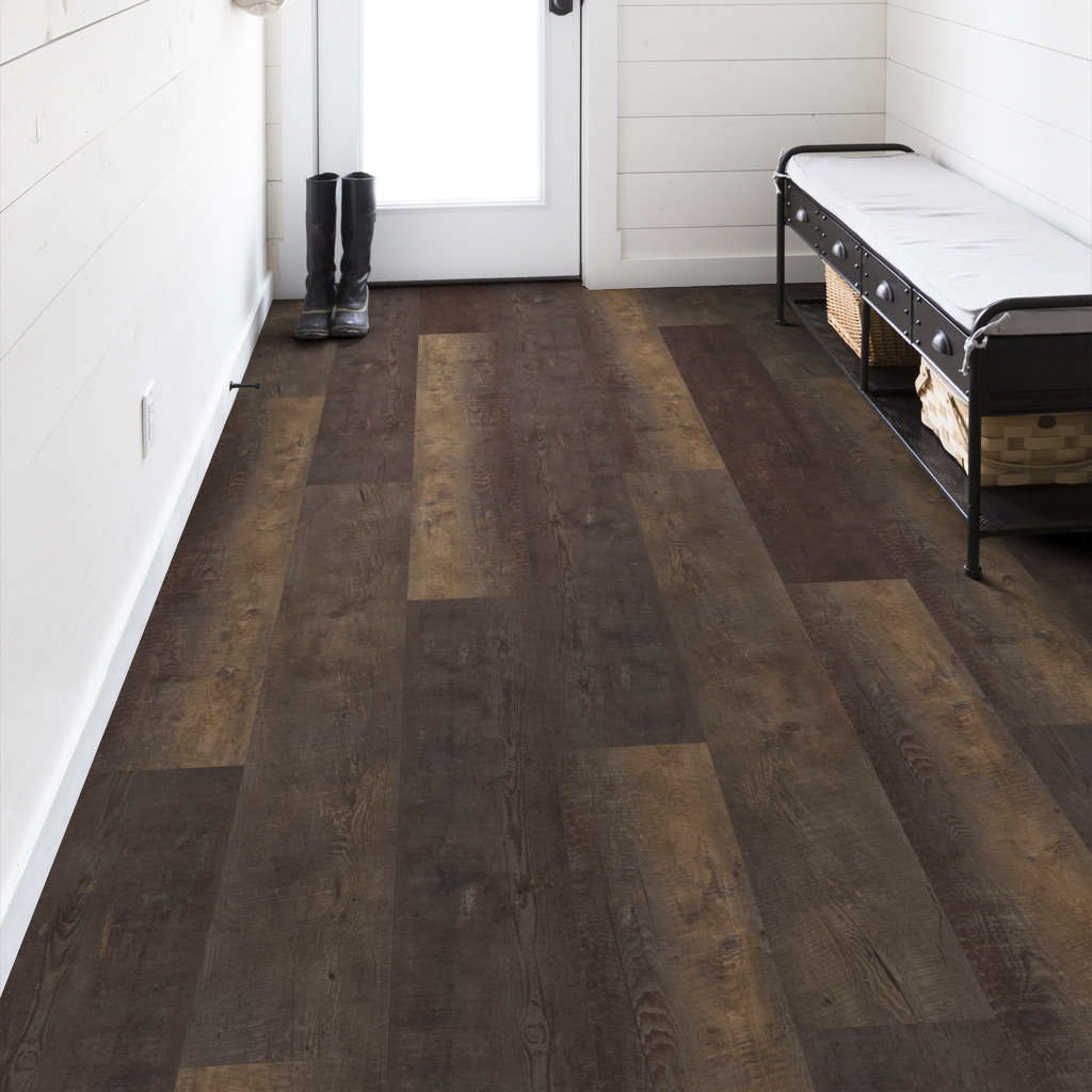 Shaw - Titan HD Plus Platinum LVP 9 in. x 72 in. - Timeless Barnbo floor installation