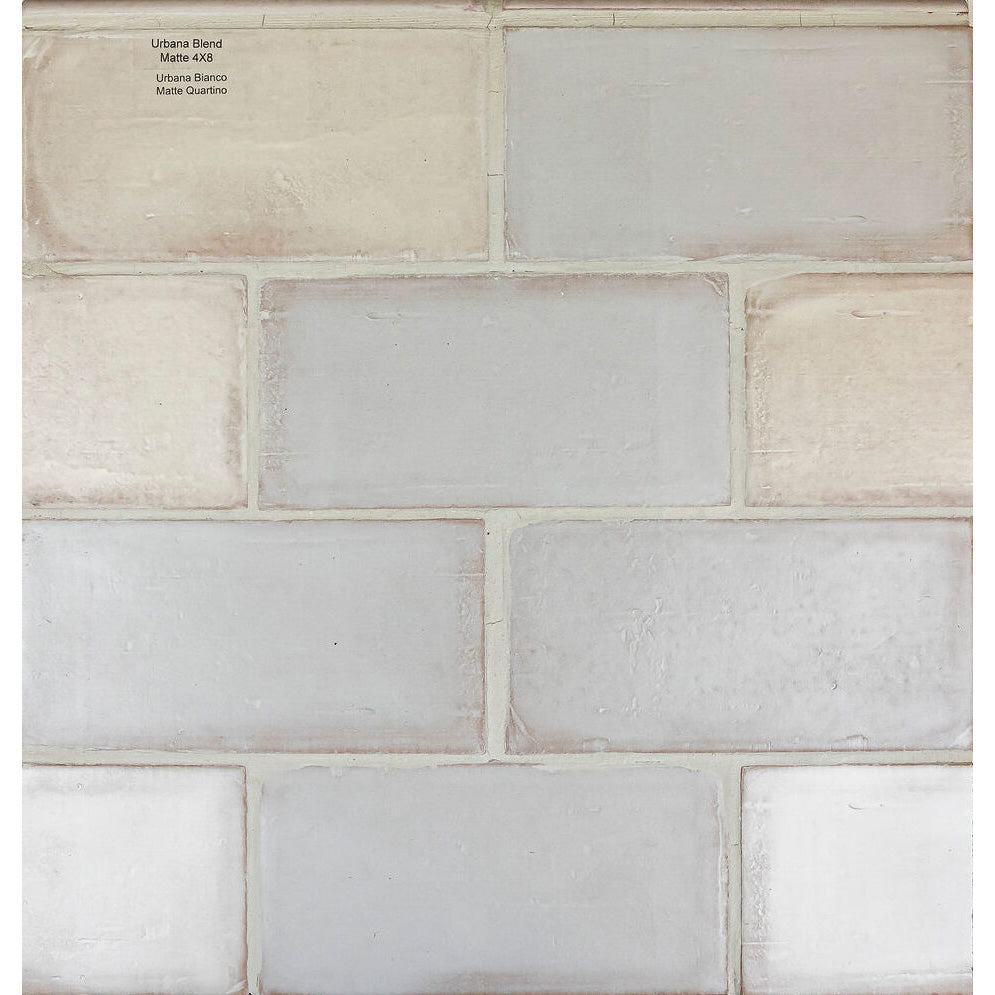 Ceramica - Urbana Ceramic Tile 4 in. x 8 in. - Matte Urbana Blend