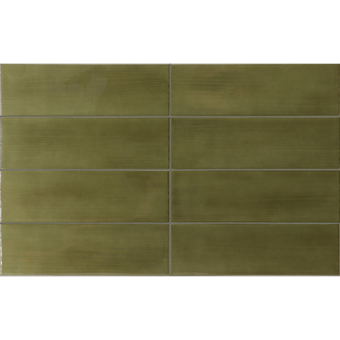 Equipe - Island Collection - 2.5 in. x 8 in. Ceramic Wall Tile - Lichen