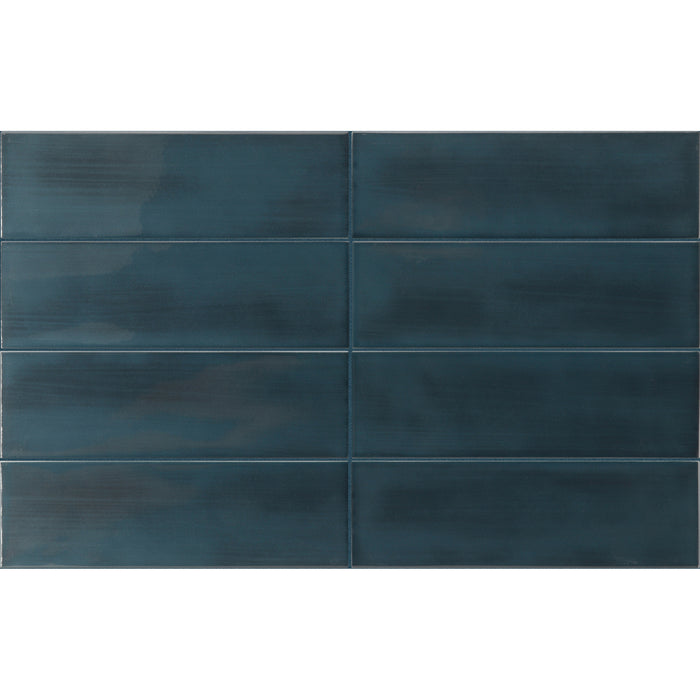 Equipe - Island Collection - 2.5 in. x 8 in. Ceramic Wall Tile - Slate Blue