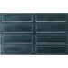 Equipe - Island Frame Collection - 2.5 in. x 8 in. Ceramic Wall Tile - Slate Blue