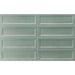 Equipe - Island Frame Collection - 2.5 in. x 8 in. Ceramic Wall Tile - Watery