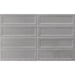 Equipe - Island Frame Collection - 2.5 in. x 8 in. Ceramic Wall Tile - Silver