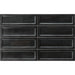 Equipe - Island Frame Collection - 2.5 in. x 8 in. Ceramic Wall Tile - Black
