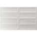 Equipe - Island Frame Collection - 2.5 in. x 8 in. Ceramic Wall Tile - White