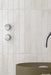 Equipe - Bali Collection - 2 in. x 16 in. Tile - White wall installation