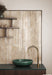 Equipe - Bali Collection - 2 in. x 16 in. Tile - Almond wall installation