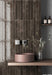 Equipe - Bali Collection - 2 in. x 16 in. Tile - Black Hat wall installation
