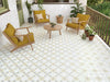 Harmony - Llevant Collection - 9 in. x 9 in. Porcelain Tile - Yellow Garden Installed