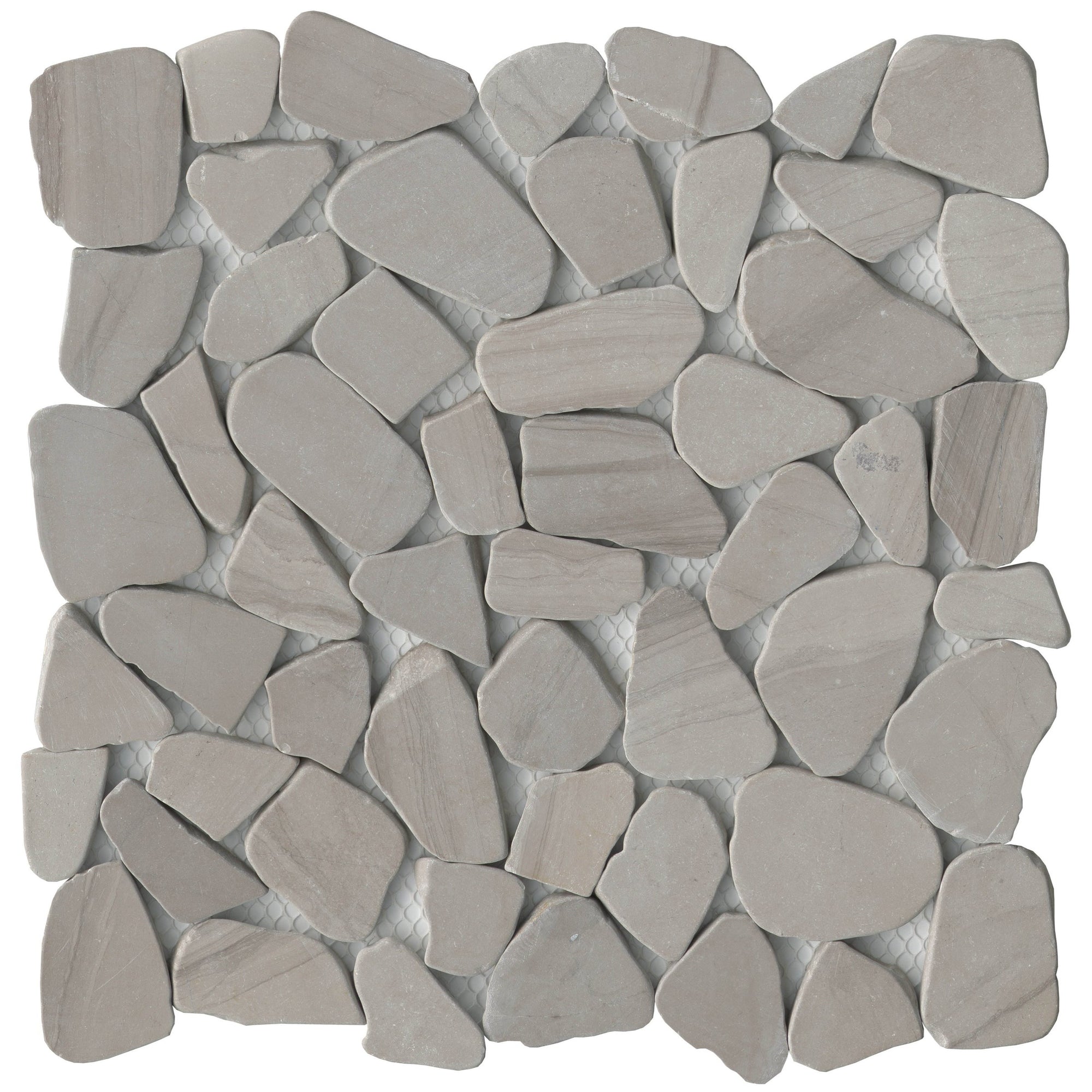 Emser Tile - Cultura 12" x 12" Pebbles Mosaic - Taupe