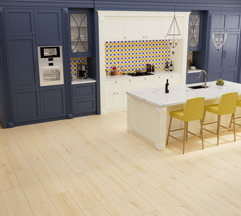 Mohawk - Puretech Plus - Saylors Cove PTL11 Resilient Vinyl - Ecru Oak Room Scene