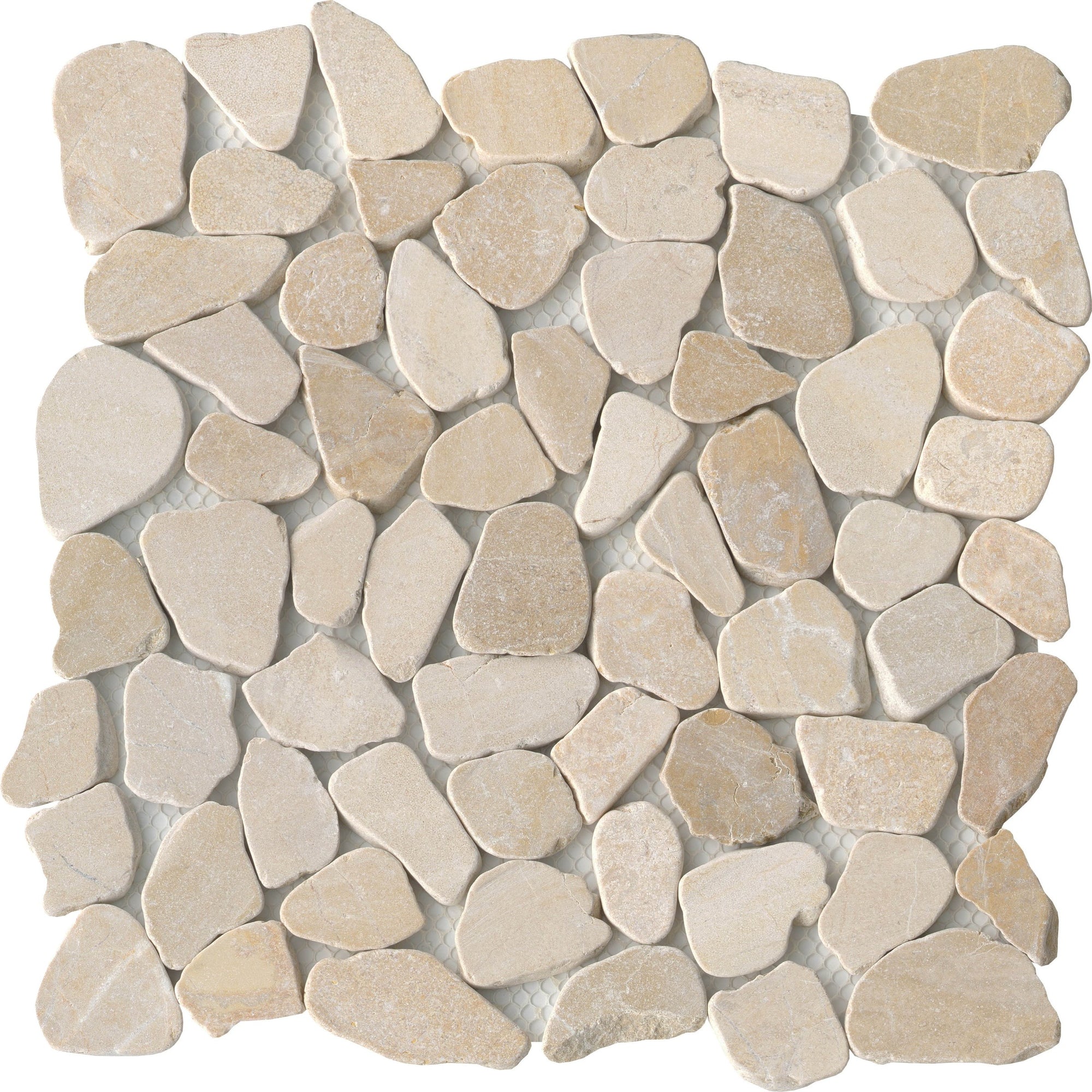 Emser Tile - Cultura 12" x 12" Pebbles Mosaic - Beige