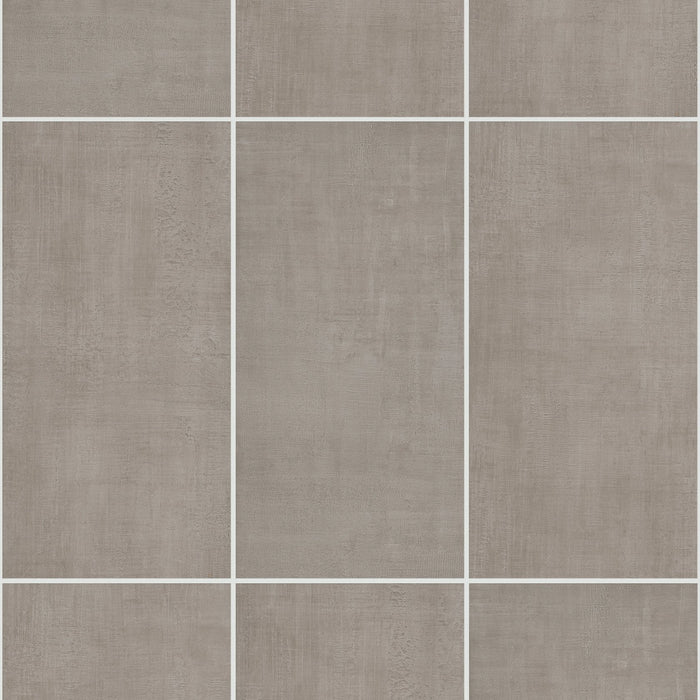 Shaw Floors - Tessuto 12 in. x 24 in. Glazed Porcelain Tile - Grigio