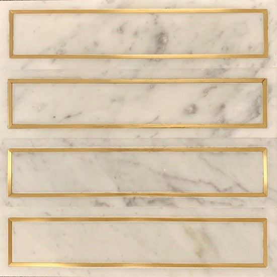Rickert Tile - Eco Carrara w/ Brushed Copper