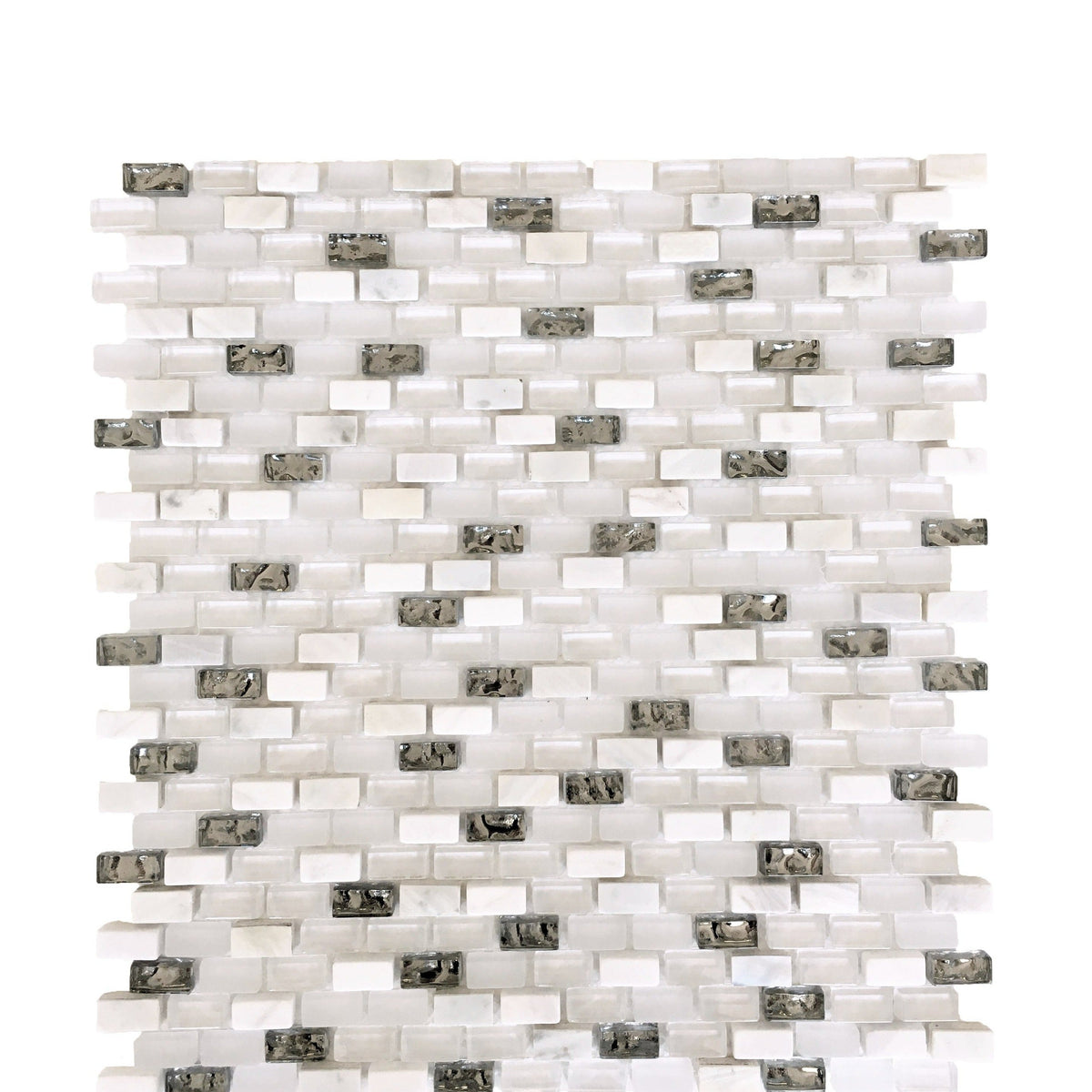 Rickert Tile - Brick Mosaic Tile - Glamour White