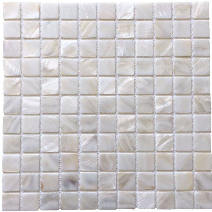 Rickert Tile - 1" x 1" - Shell MOP White