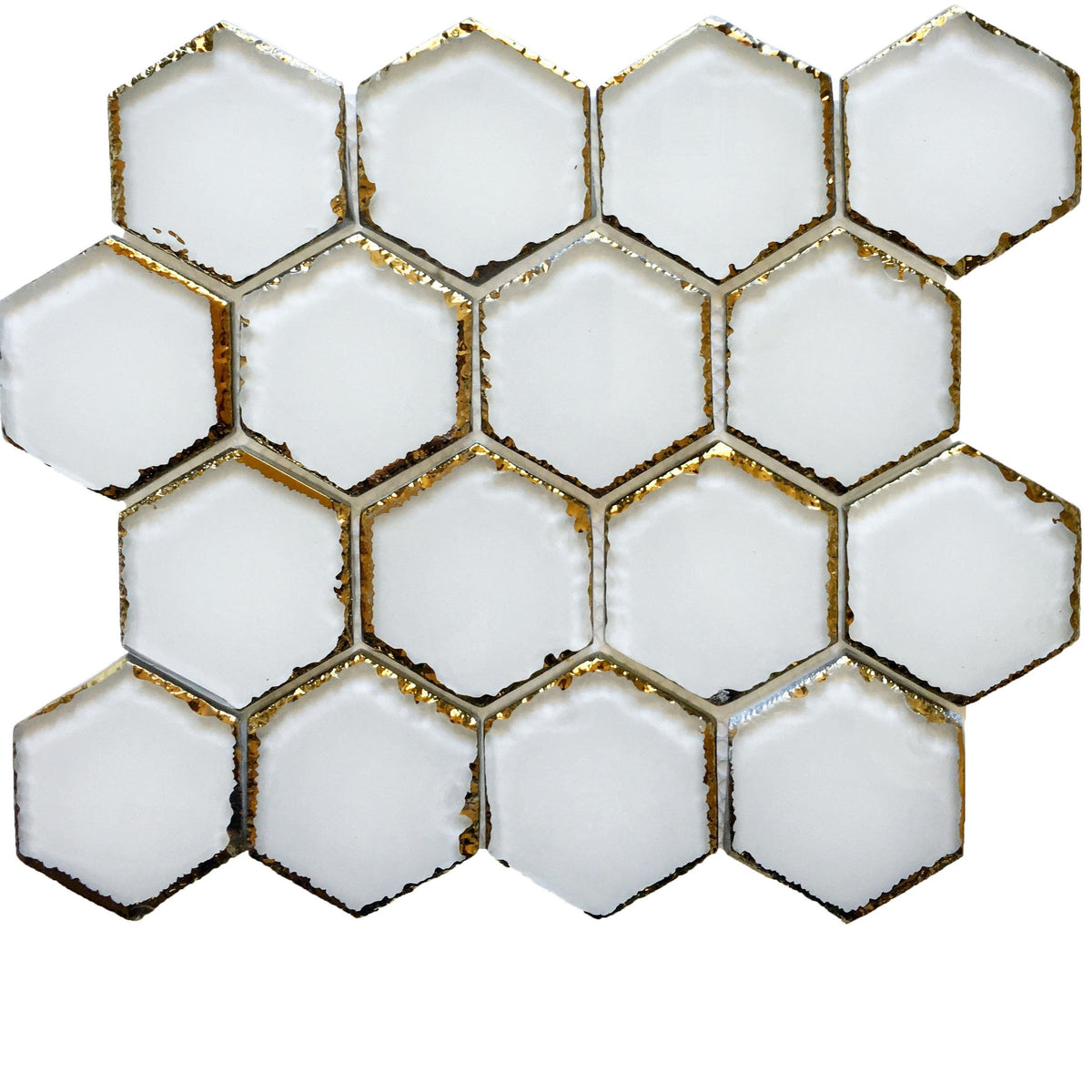 Rickert Tile -  Hex Mosaic Tile - Glacier Gold