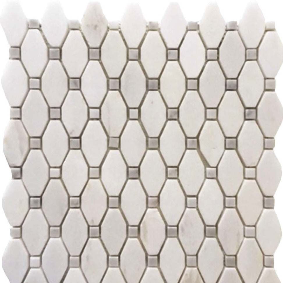 Rickert Tile - Trace Thassos w/ Carrara Dot Polished